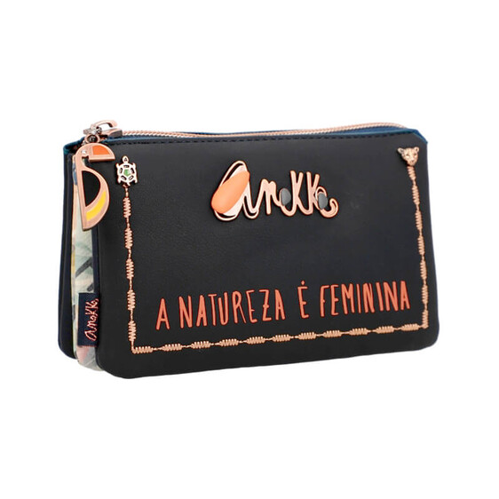 Anekke Porta-Moedas Triplo Nature Edition AMAZONIA PACHAMAMA Azul | Ref. 280.36779-015