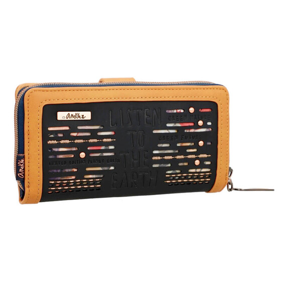 Anekke Carteira Grande RFID Nature Edition AMAZONIA PACHAMAMA Azul | Ref. 280.36779-911