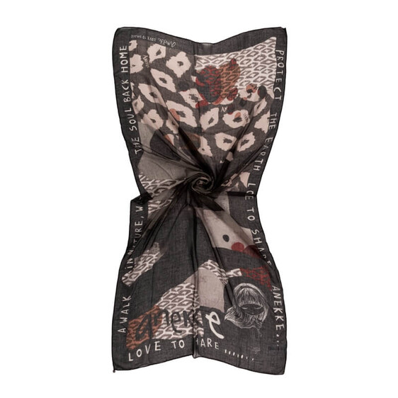 Anekke Lenço/Écharpe Estampado AMAZONIA Preto | Ref. 280.36700-106