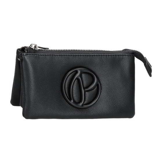 Necessaire Três Compartimentos Pepe Jeans MARA Preto | Ref. 186.7244331