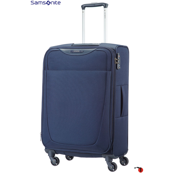 Samsonite Trolley de Viagem 4 Rodas 66cm Expansível BASE HITS Azul Marinho