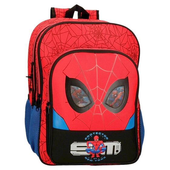 Mochila Escolar Adaptável 40cm 2C Spiderman PROTECTOR Vermelha | Ref. 186.28324D1