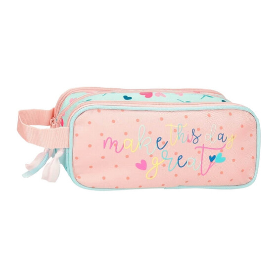 Estojo Escolar 3 Compartimentos Roll Road QUEEN OF HEARTS Turquesa | Ref. 186.4854721