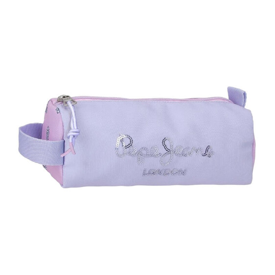 Estojo Escolar Redondo Pepe Jeans BECCA Lilás | Ref. 186.6834121
