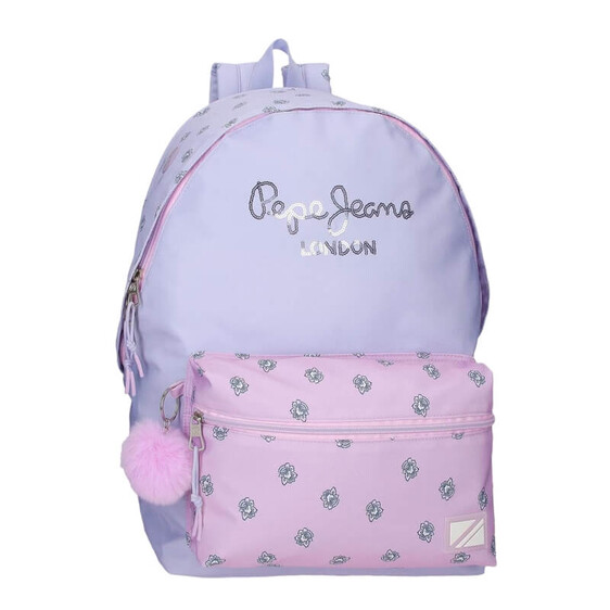 Mochila para Portátil Adap. 44Cm Pepe Jeans BECCA Lilás | Ref. 186.68324D1