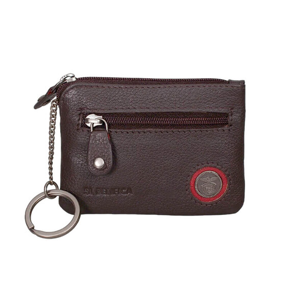 Porta-Moedas c/ Anel para Chaves BENFICA 1188 Castanho | Ref. 254.SLB1188C