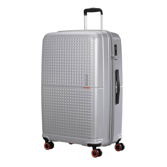 American Tourister Mala de Viagem Grande 77cm 4R GEOPOP Prata | Ref. 92ME100325