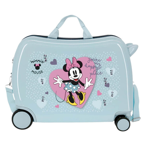 Mala de Viagem Infantil ABS 4 Rodas Minnie MY HAPPY PLACE Azul | Ref. 186.2799821