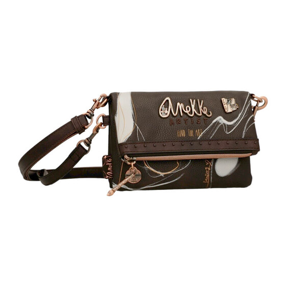 Anekke Bolsa de Tiracolo com Aba Nature Edition SHODŌ Castanha | Ref. 280.37783-250