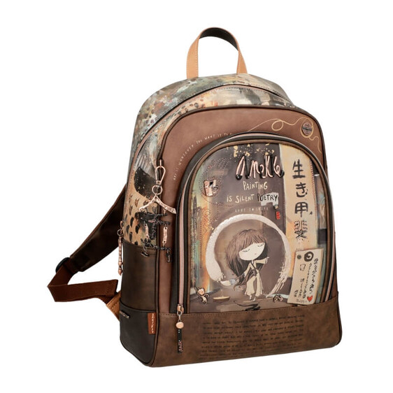 Anekke Mochila Escolar SHÕEN Castanha | Ref. 280.37705-603