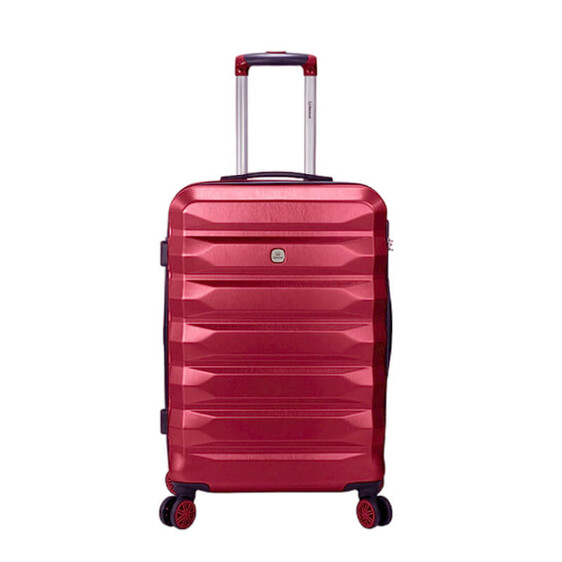 Benzi Mala de Viagem / Trolley Médio 64cm 4 Rodas Exp. BZ5692 Vermelha | Ref. 288.BZ5692VM-B