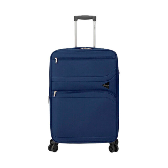 Benzi Mala de Viagem / Trolley Médio 68cm 4 Rodas Exp. BZ5703 Azul Escuro | Ref. 288.BZ5703A-B