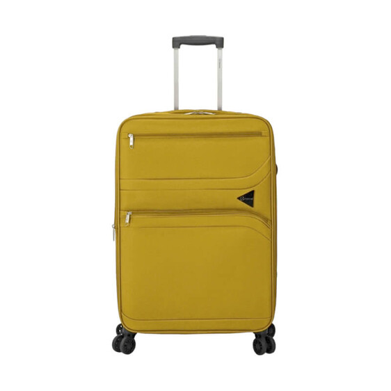 Benzi Mala de Viagem / Trolley Médio 68cm 4 Rodas Exp. BZ5703 Mostarda | Ref. 288.BZ5703M-B