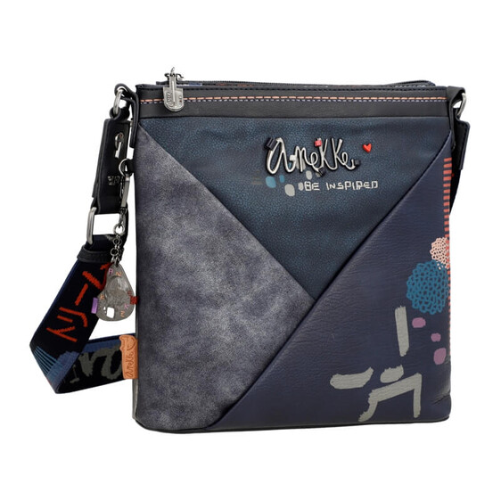 Anekke Mala de Tiracolo Média ORIGAMI Azul Marinho | Ref. 280.37813-291