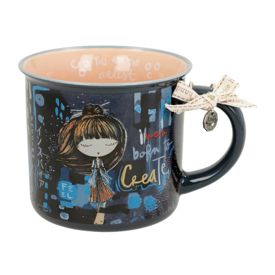 Anekke Caneca de Porcelana CONTEMPORARY Azul Escuro | Ref. 280.37800-403