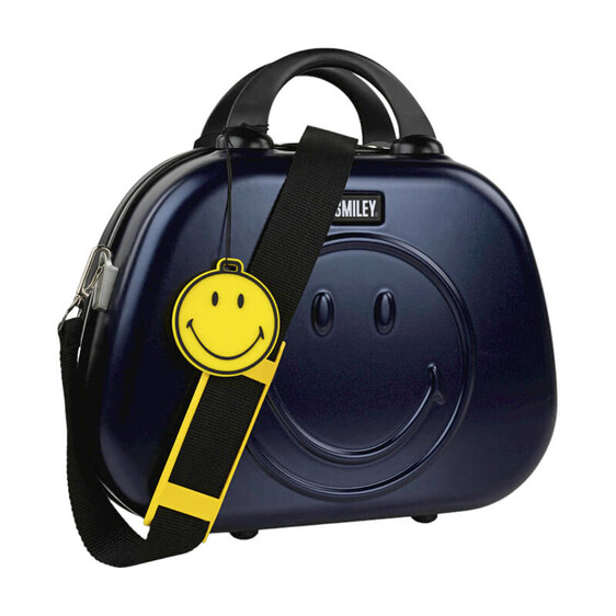 Necessaire Smiley Originals Azul/Preto | Ref. 237.18013501