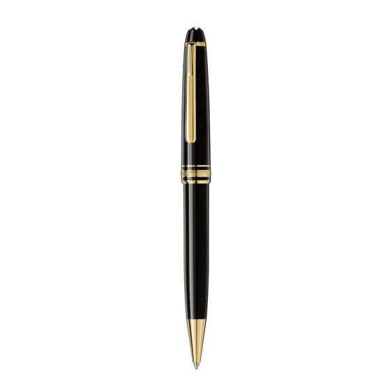 Ballpoint MONTBLANC Meisterstück Revestida a Ouro Preta | Ref. 238.132453