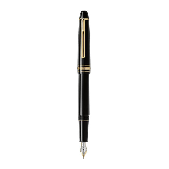 Caneta-tinteiro MONTBLANC (M) Meisterstück Classique Revestida Ouro Preta | Ref. 238.132464