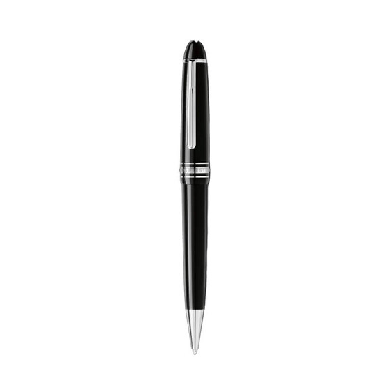 Ballpoint MONTBLANC Meisterstück Revestida Platina Midsize Preta | Ref. 238.132491