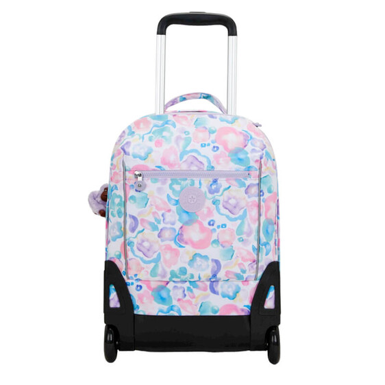 Mochila Escolar com Rodas KIPLING Sari Aqua Flowers | Ref. 187.40KI44202FW