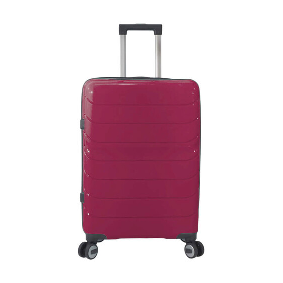 DIAMOND Mala de Viagem / Trolley Médio 66cm 4 Rodas DM5745 Vermelha | Ref. 288.DM5745VM-B