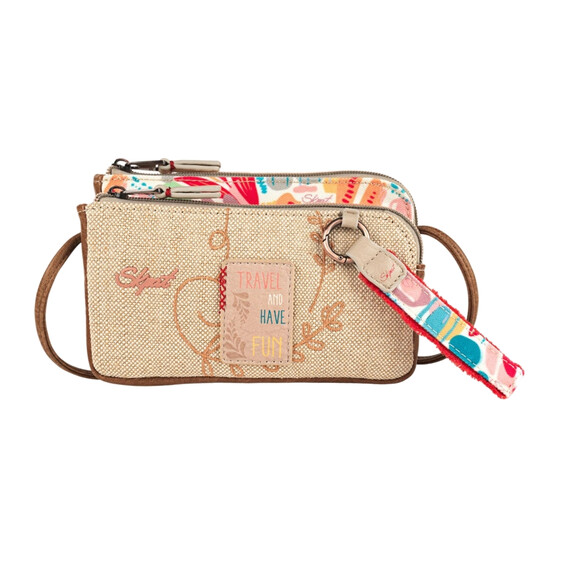 Bolsa de Tiracolo Pequena 2C SKPAT Arezzo Bege | Ref. 237.31832501