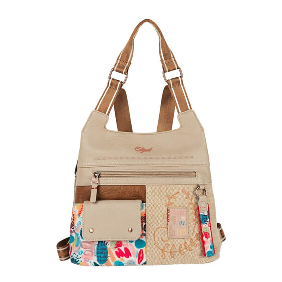 Saco / Mochila Anti-Roubo SKPAT Arezzo Bege | Ref. 237.31837701