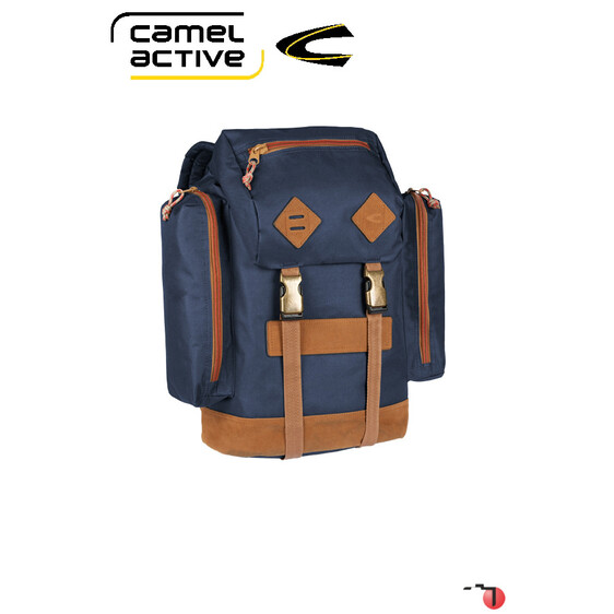 Camel Active Mochila com bolsos laterais Houston (Azul), Cor: Azul