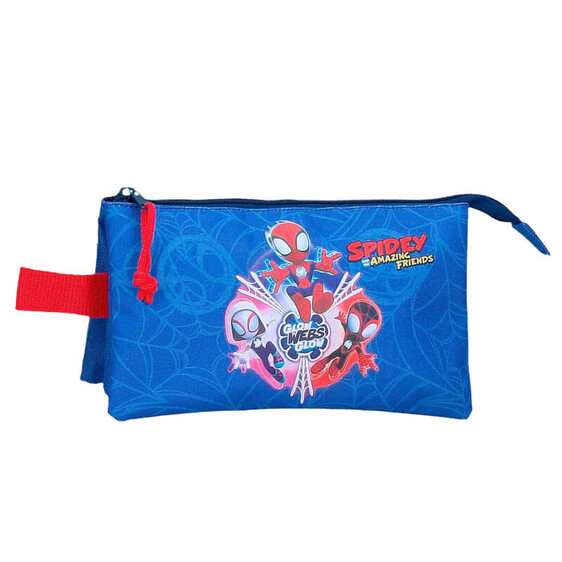 Estojo Escolar Triplo SPIDEY Power of 3 Azul | Ref. 186.2014342