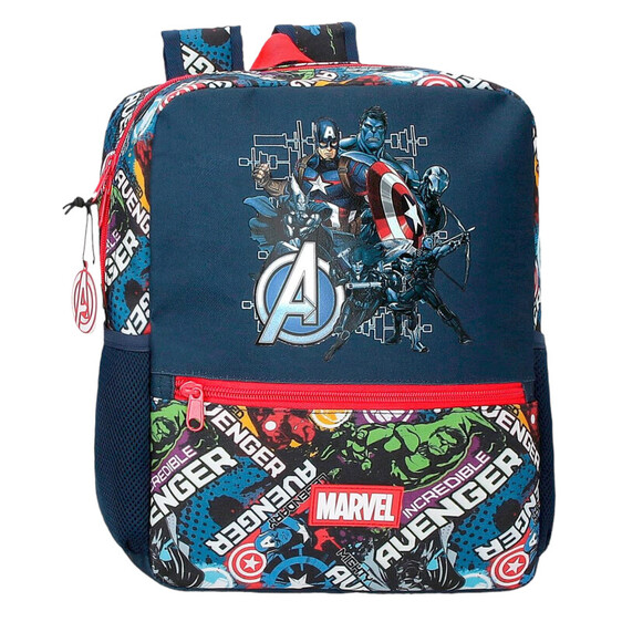 Mochila Pré-Escolar Adap. 33cm AVENGERS Legendary Azul Escuro | Ref. 186.29923D1