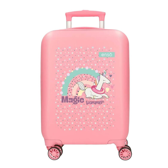 Mala de Cabine / Trolley 50cm 4 Rodas ENSO Magic Summer Rosa | Ref. 186.9631322