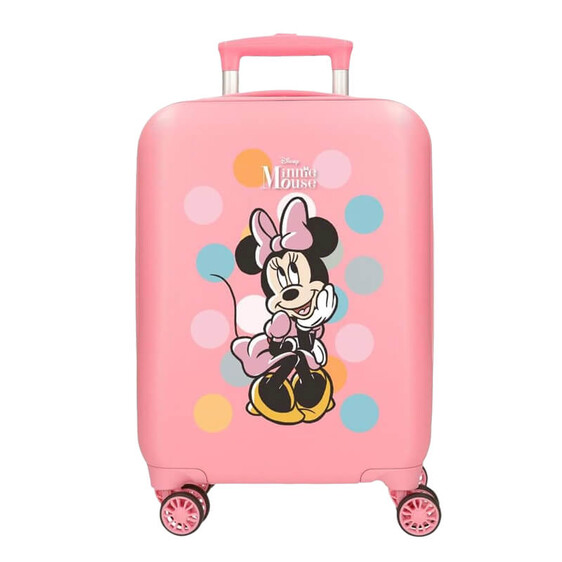 Mala de Cabine / Trolley 50cm 4 Rodas MINNIE Coquette Rosa | Ref. 186.4311341