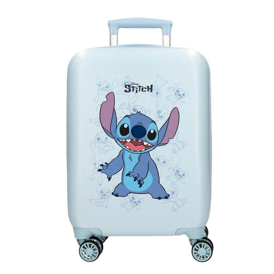 Mala de Cabine / Trolley 50cm 4 Rodas STITCH Happy Azul | Ref. 186.4381341