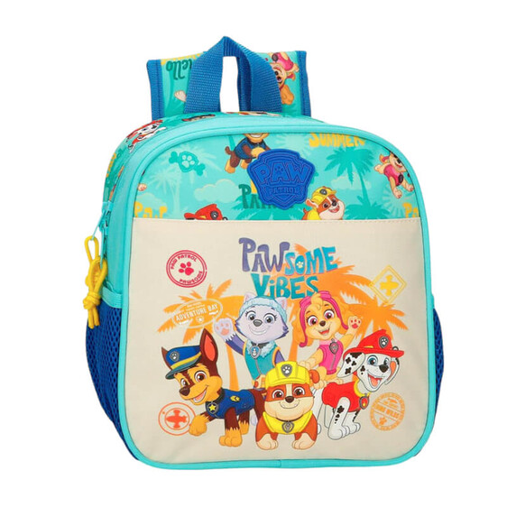 Mochila Pré-Escolar Adap. 25cm PAW PATROL Pawsome Vibe Azul | Ref. 186.42620D2