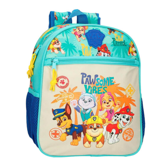 Mochila Pré-Escolar Adap. 33cm PAW PATROL Pawsome Vibe Azul | Ref. 186.42622D2