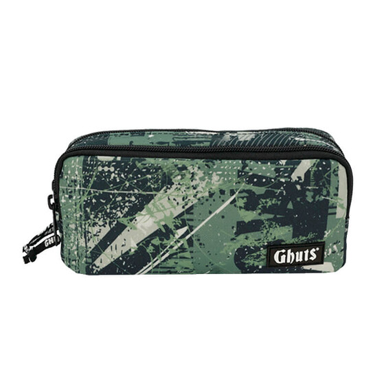 GHUTS Estojo Escolar Duplo GH128 L50 Extreme Green 1282450 | Ref. 294.2412850