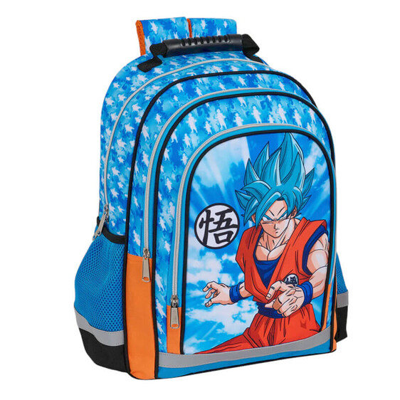 Mochila Escolar 42cm 2C DRAGON BALL Azul | Ref. 248.DB23-0141