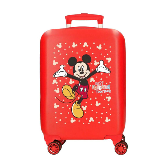 Mala de Cabine / Trolley 50cm 4 Rodas MICKEY Best Friend Together Vermelha | Ref. 186.2971321