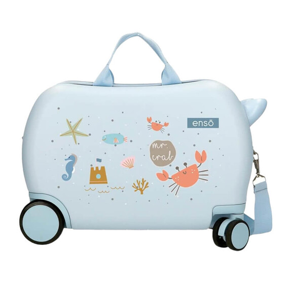 Mala de Viagem Infantil ABS 4 Rodas Easyjet ENSO Mr. Crab Azul | Ref. 186.9751022