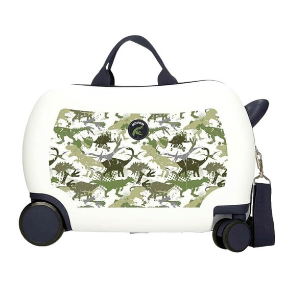 Mala de Viagem Infantil ABS 4 Rodas Easyjet MOVOM Raptors Branca | Ref. 186.3771022