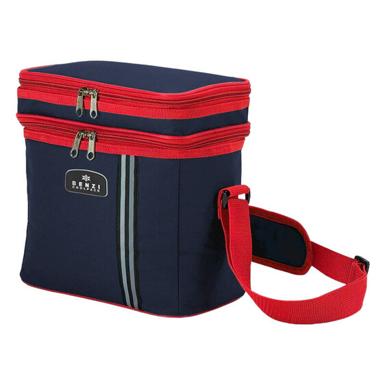 Benzi Lancheira Térmica c/ Tiracolo BZ3589 Azul/Vermelho | Ref. 53.BZ3589AV