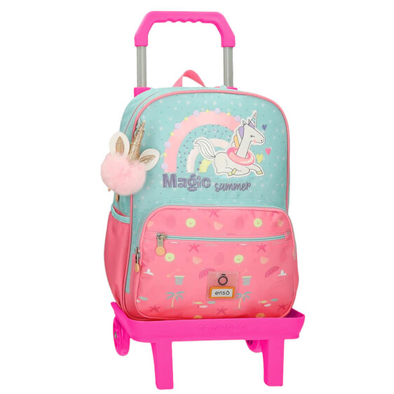 Mochila Escolar Adap. 38cm c/ Carro ENSO Magic Summer Multicolor | Ref. 186.96324T1