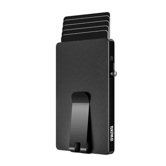 VALENTA Porta Cartões Cardprotector Aluminio Magsafe with Money Clip Black | Ref. 91.V587518
