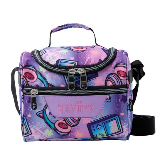 Lancheira Térmica Meowsical Pizarra TOTTO 4QH Roxa | Ref. 330.AC61ECO00224QH