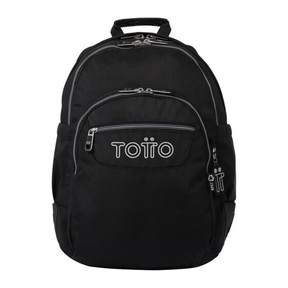 Mochila Escolar Grande Rayol TOTTO N01 Preta | Ref. 330.MA04ECO0022N01
