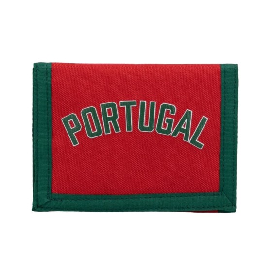 Carteira Juvenil c/ Velcro PORTUGAL FPF Vermelho/Verde | Ref. 254.FPF61022