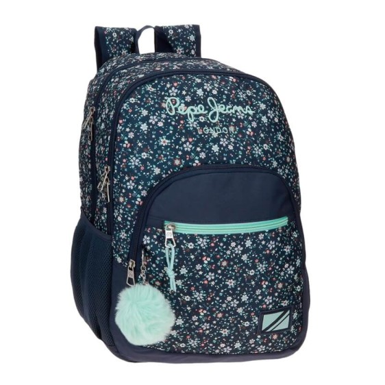 Mochila Escolar 44Cm 2C PEPE JEANS Alenka Azul Marinho | Ref. 186.6712521