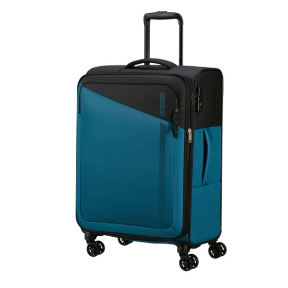 AMERICAN TOURISTER Mala de Viagem Média 67cm 4R Daring Dash Azul/Preto | Ref. 92MF700239