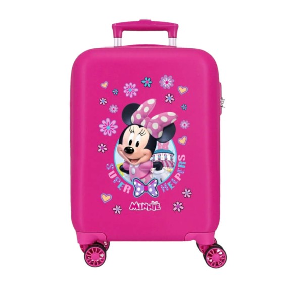 Mala de Cabine / Trolley 50cm 4 Rodas MINNIE Super Helpers Fuschia | Ref. 186.4571362