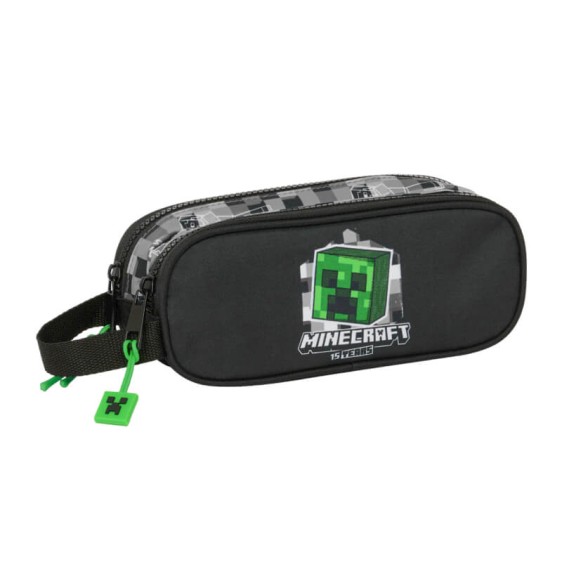 Estojo Escolar Duplo MINECRAFT Preto | Ref. 248.812447513